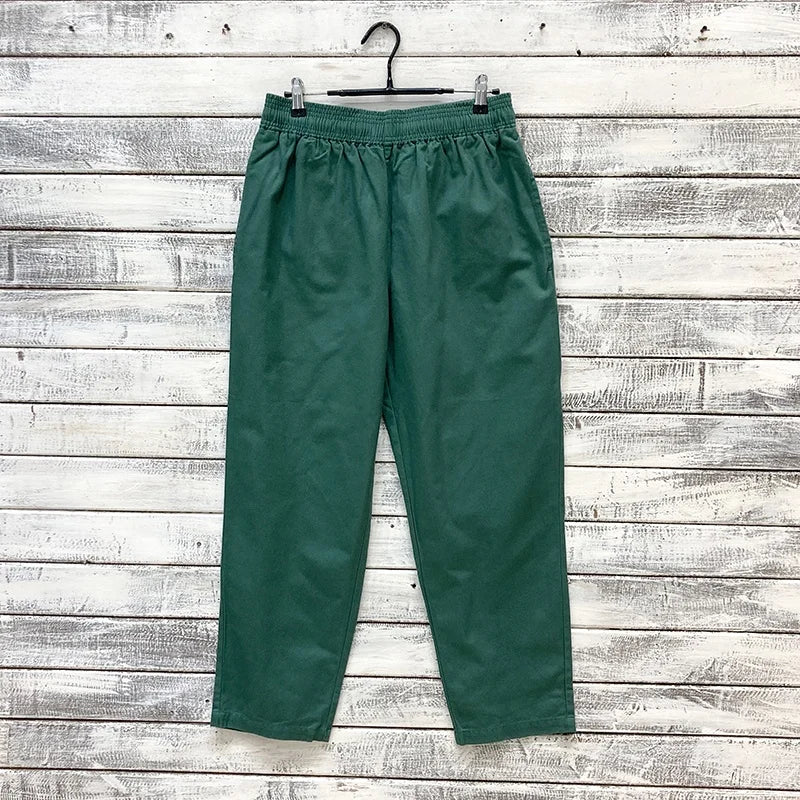 Coen Cone Casual Pants Men's Loose Elastic Waist Chef Sle Long Trousers Youth Faion Spring Collection Other Casual
