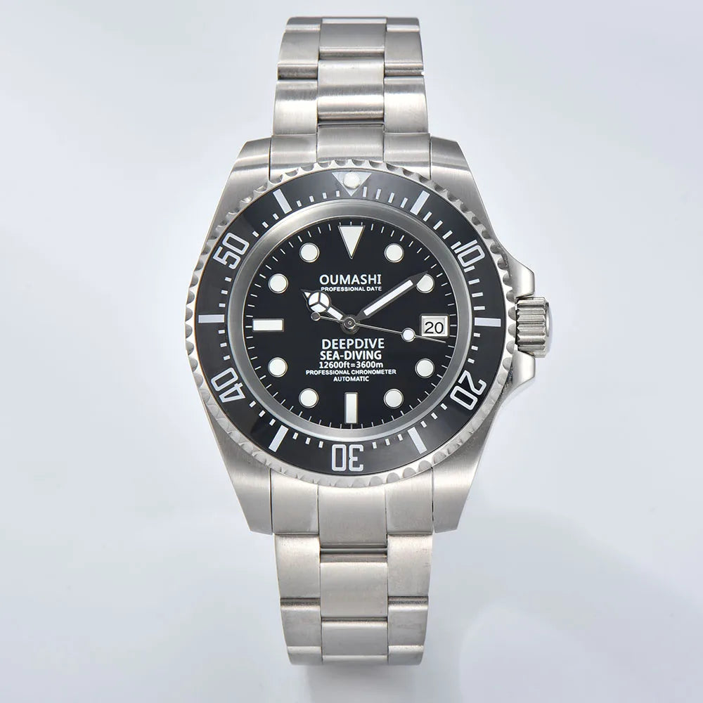 44mm Men's watch Stainless steel Deep Sea Mechanical Watch sapphire glass Waterproof NH35 watch Automatic mechanical Movement