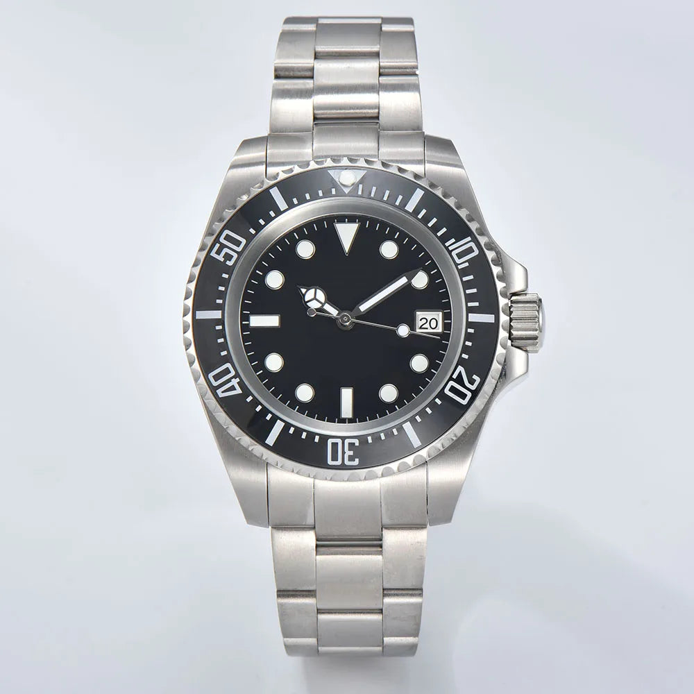 44mm Men's watch Stainless steel Deep Sea Mechanical Watch sapphire glass Waterproof NH35 watch Automatic mechanical Movement