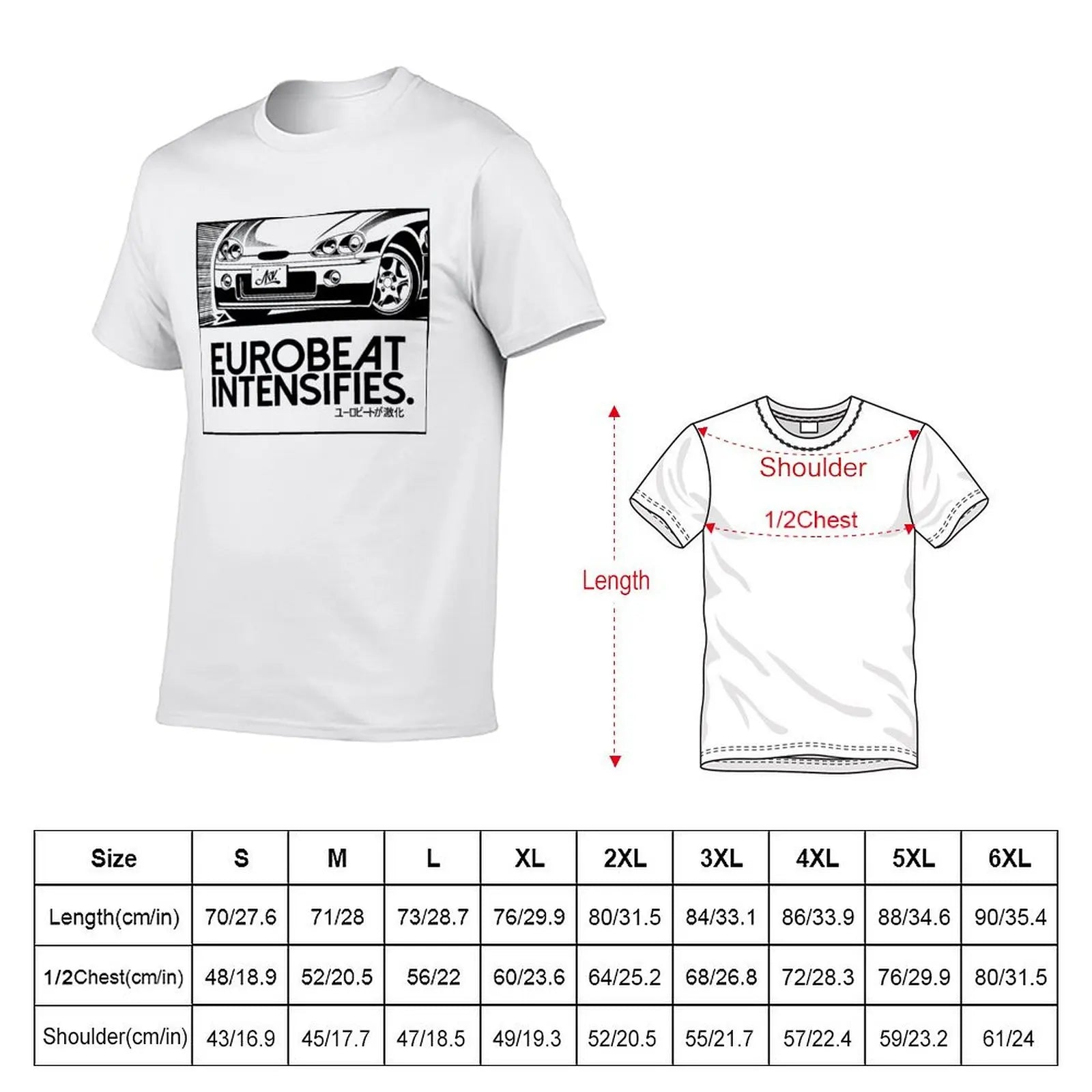 EUROBEAT INTENSIFIES - Cappuccino EA11R / EA21R T-Shirt man t shirt graphic man t shirt designer