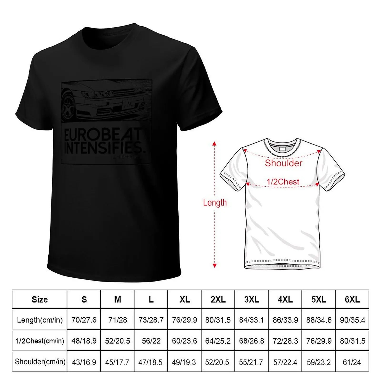EUROBEAT INTENSIFIES - SILVIA S13 / Sileighty T-Shirt T-shirts man graphic t shirts graphic t shirt vintage Men's t shirts
