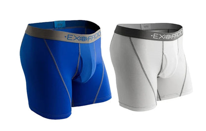 2 Pack ExOfficio Men Underwear Men's Sport Mesh 6" Boxer Brief Breathable Lightweight Quick Drying Man Underwear USA Size S-XXL
