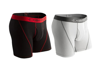 2 Pack ExOfficio Men Underwear Men's Sport Mesh 6" Boxer Brief Breathable Lightweight Quick Drying Man Underwear USA Size S-XXL