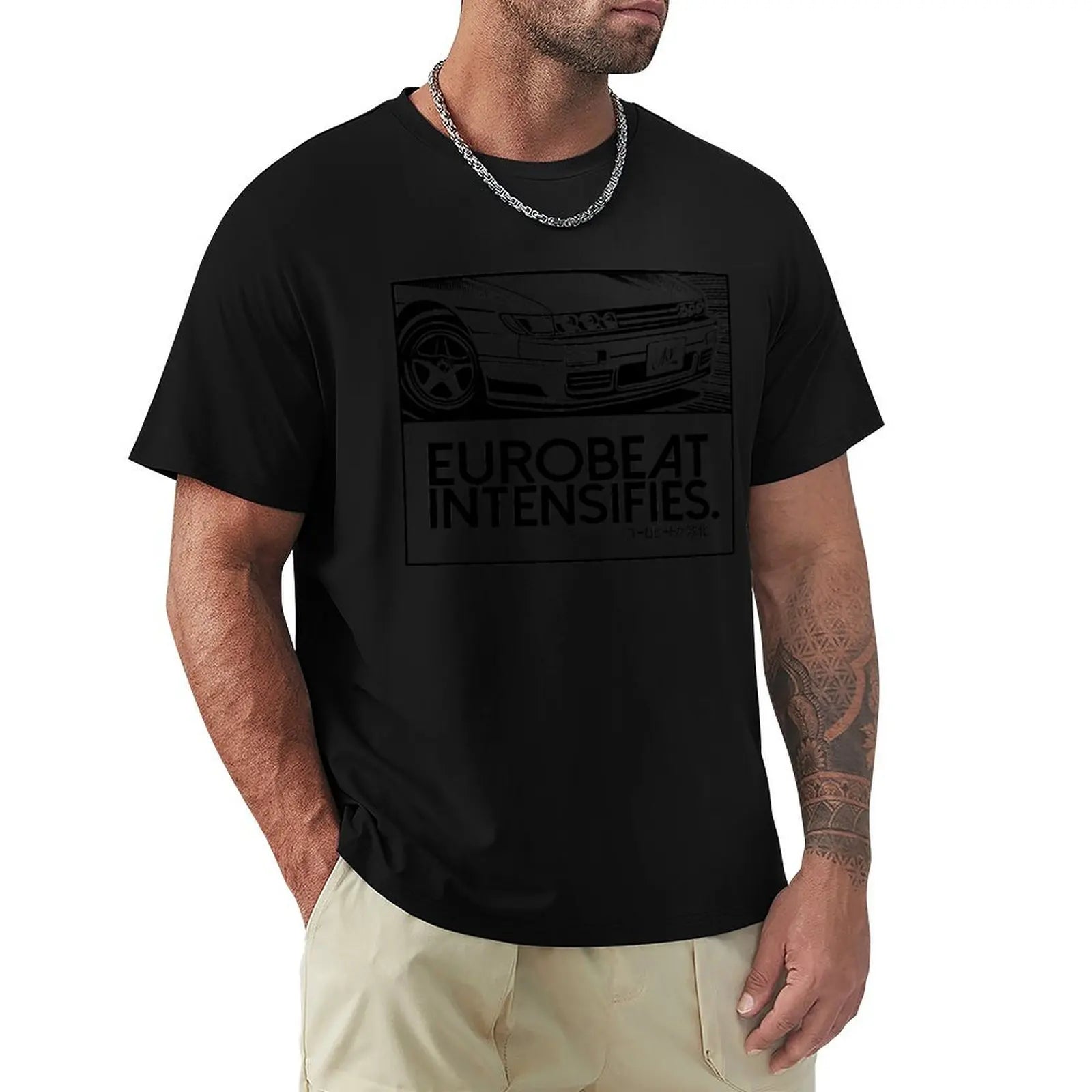 EUROBEAT INTENSIFIES - SILVIA S13 / Sileighty T-Shirt T-shirts man graphic t shirts graphic t shirt vintage Men's t shirts