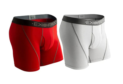 2 Pack ExOfficio Men Underwear Men's Sport Mesh 6" Boxer Brief Breathable Lightweight Quick Drying Man Underwear USA Size S-XXL