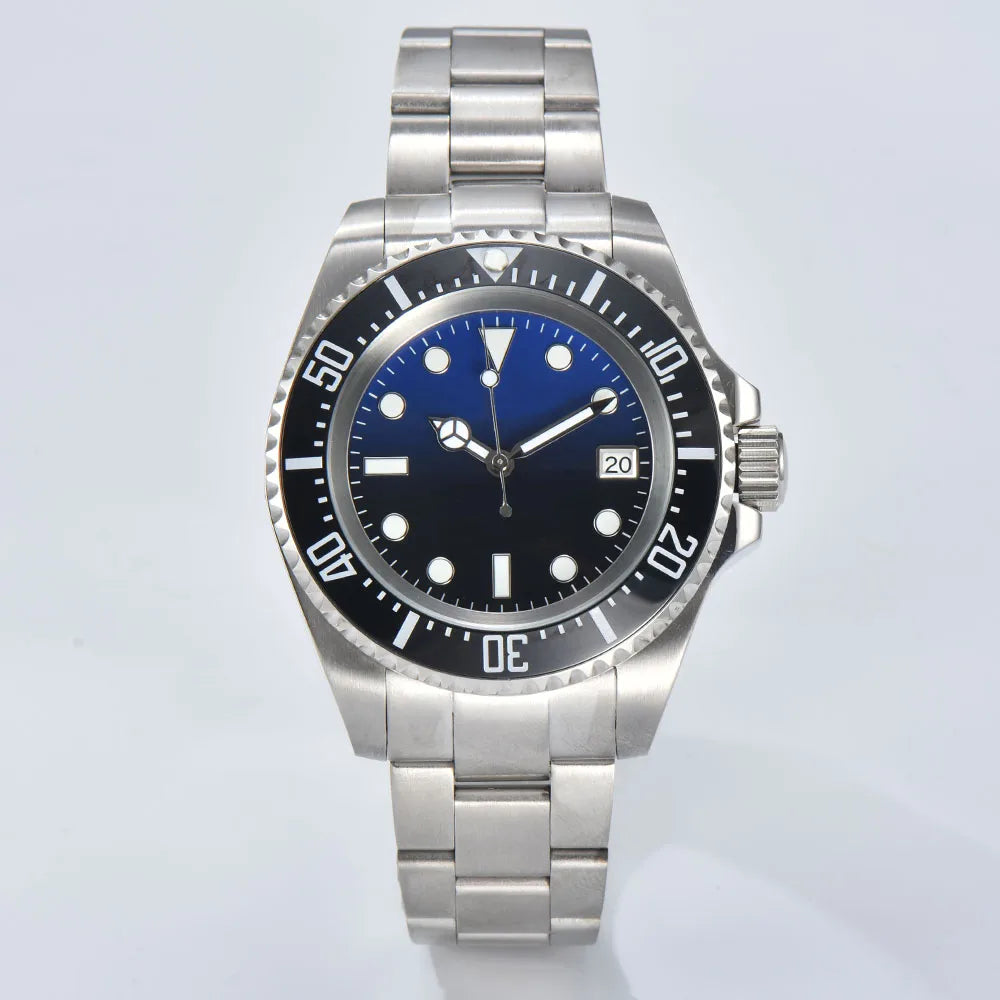 44mm Men's watch Stainless steel Deep Sea Mechanical Watch sapphire glass Waterproof NH35 watch Automatic mechanical Movement