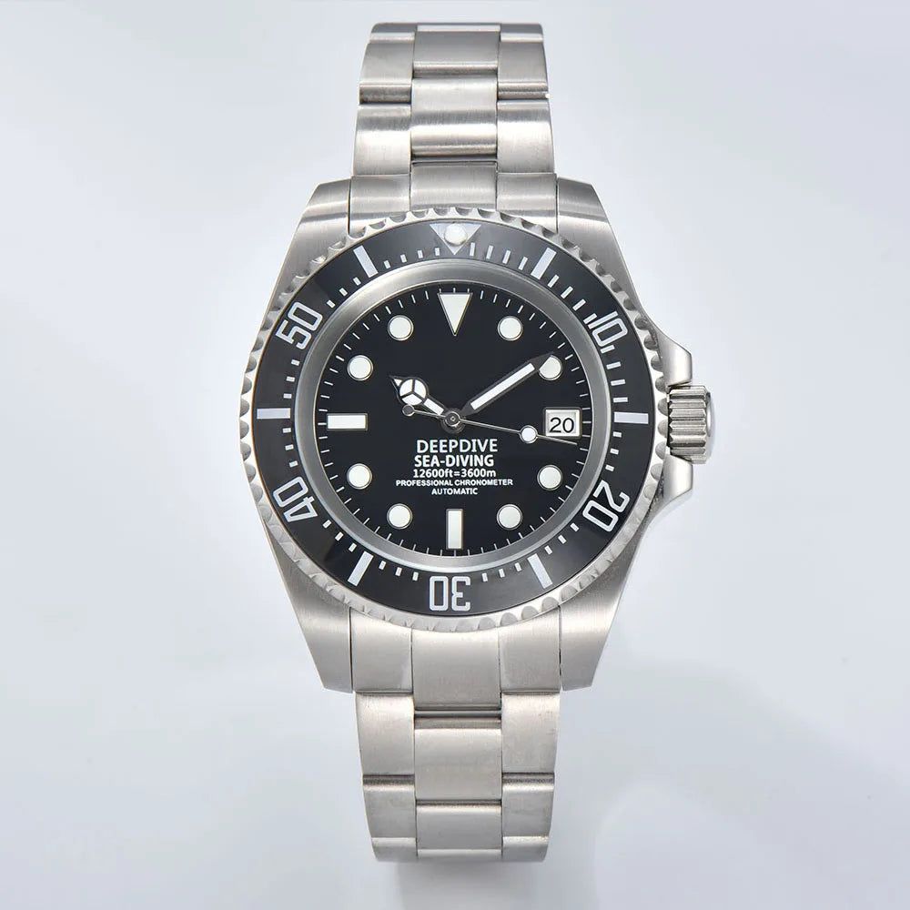 44mm Men's watch Stainless steel Deep Sea Mechanical Watch sapphire glass Waterproof NH35 watch Automatic mechanical Movement