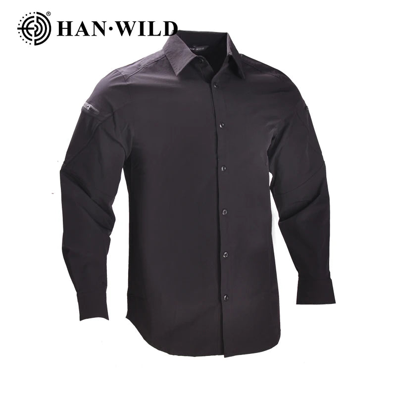 Work Men Shirts Safari Men Clothing Tactical Shirts Lightweight Casual Camping Long Shirt Man Hunting Clothes Combat Shirt