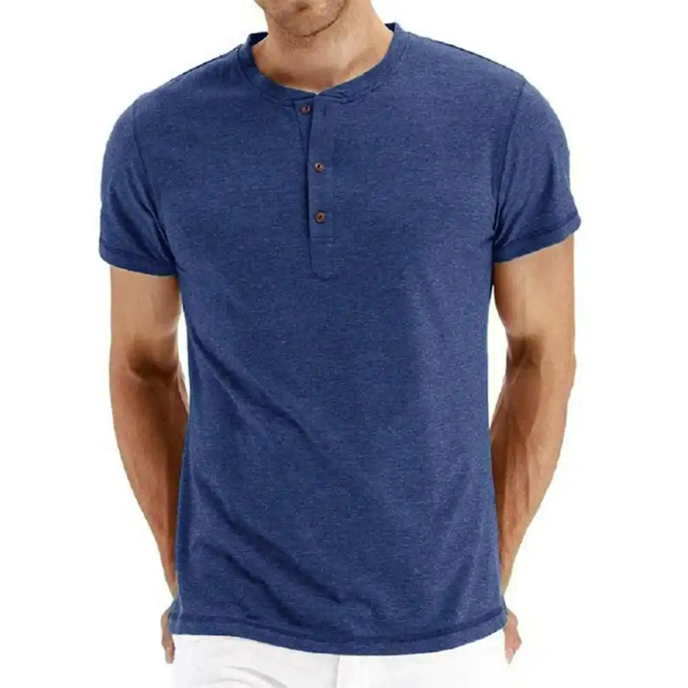 Modern Sle Men's round Ne Bule ort Sve irt Ultra Slim Fit Pure Cotton Youthful ular Daily Wear Summer irt
