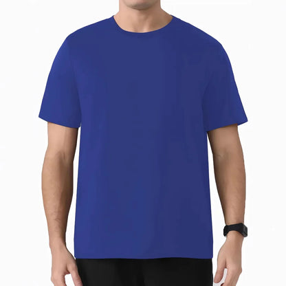 DX001 Milk Silk Short Sleeve T-Shirt Simple Style Classic Match Comfortable Skin-friendly Material Breathable Casual Crew Neck
