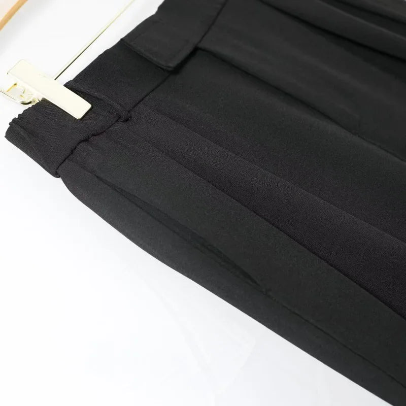 Men's Casual Slim Fit Trousers Nine Points Smooths Your Silhouette Spring Summer Suit Pants Loose Fit Other Material