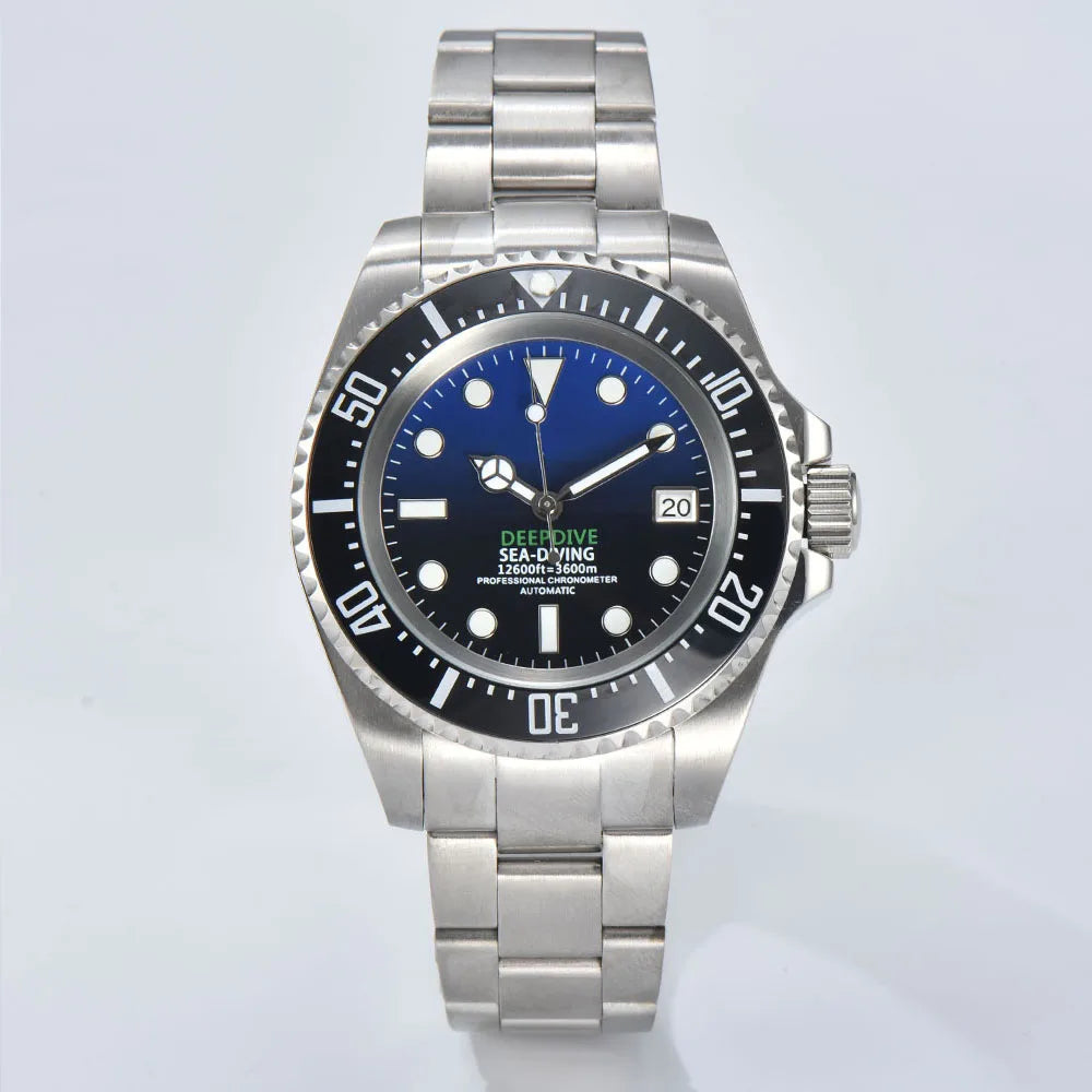 44mm Men's watch Stainless steel Deep Sea Mechanical Watch sapphire glass Waterproof NH35 watch Automatic mechanical Movement