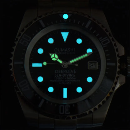 44mm Men's watch Stainless steel Deep Sea Mechanical Watch sapphire glass Waterproof NH35 watch Automatic mechanical Movement