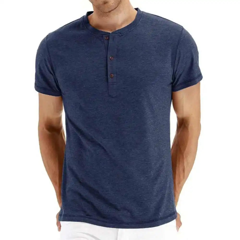 Modern Sle Men's round Ne Bule ort Sve irt Ultra Slim Fit Pure Cotton Youthful ular Daily Wear Summer irt