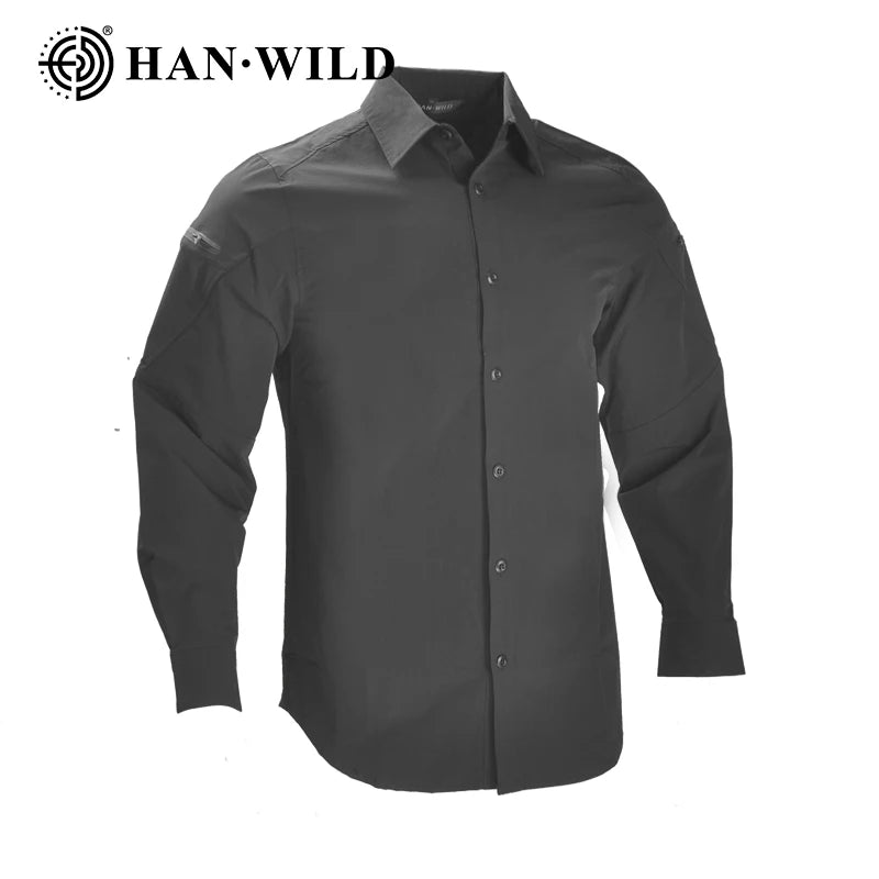 Work Men Shirts Safari Men Clothing Tactical Shirts Lightweight Casual Camping Long Shirt Man Hunting Clothes Combat Shirt