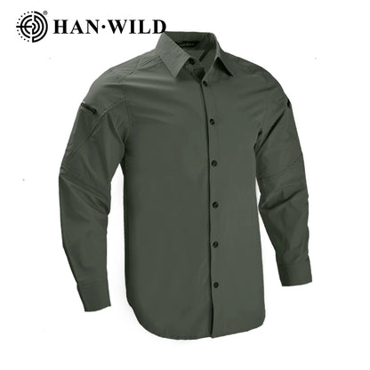 Work Men Shirts Safari Men Clothing Tactical Shirts Lightweight Casual Camping Long Shirt Man Hunting Clothes Combat Shirt