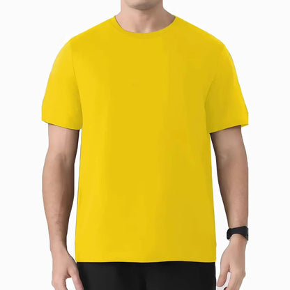 DX001 Milk Silk Short Sleeve T-Shirt Simple Style Classic Match Comfortable Skin-friendly Material Breathable Casual Crew Neck