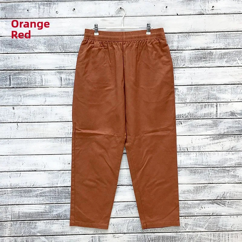 Coen Cone Casual Pants Men's Loose Elastic Waist Chef Sle Long Trousers Youth Faion Spring Collection Other Casual