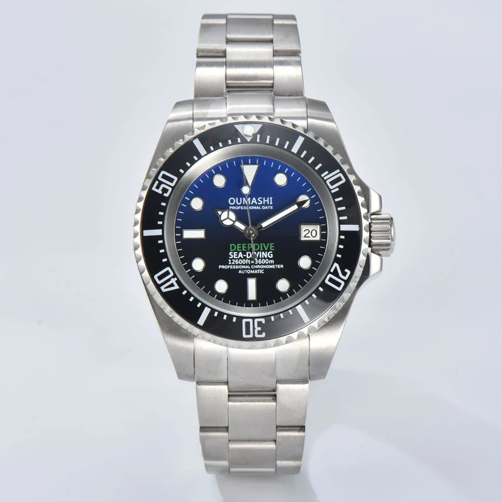 44mm Men's watch Stainless steel Deep Sea Mechanical Watch sapphire glass Waterproof NH35 watch Automatic mechanical Movement